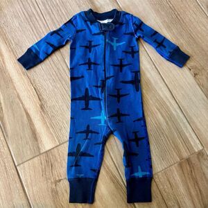 Hanna Andersson Baby Pajama Set Blue Airplanes Print Unisex